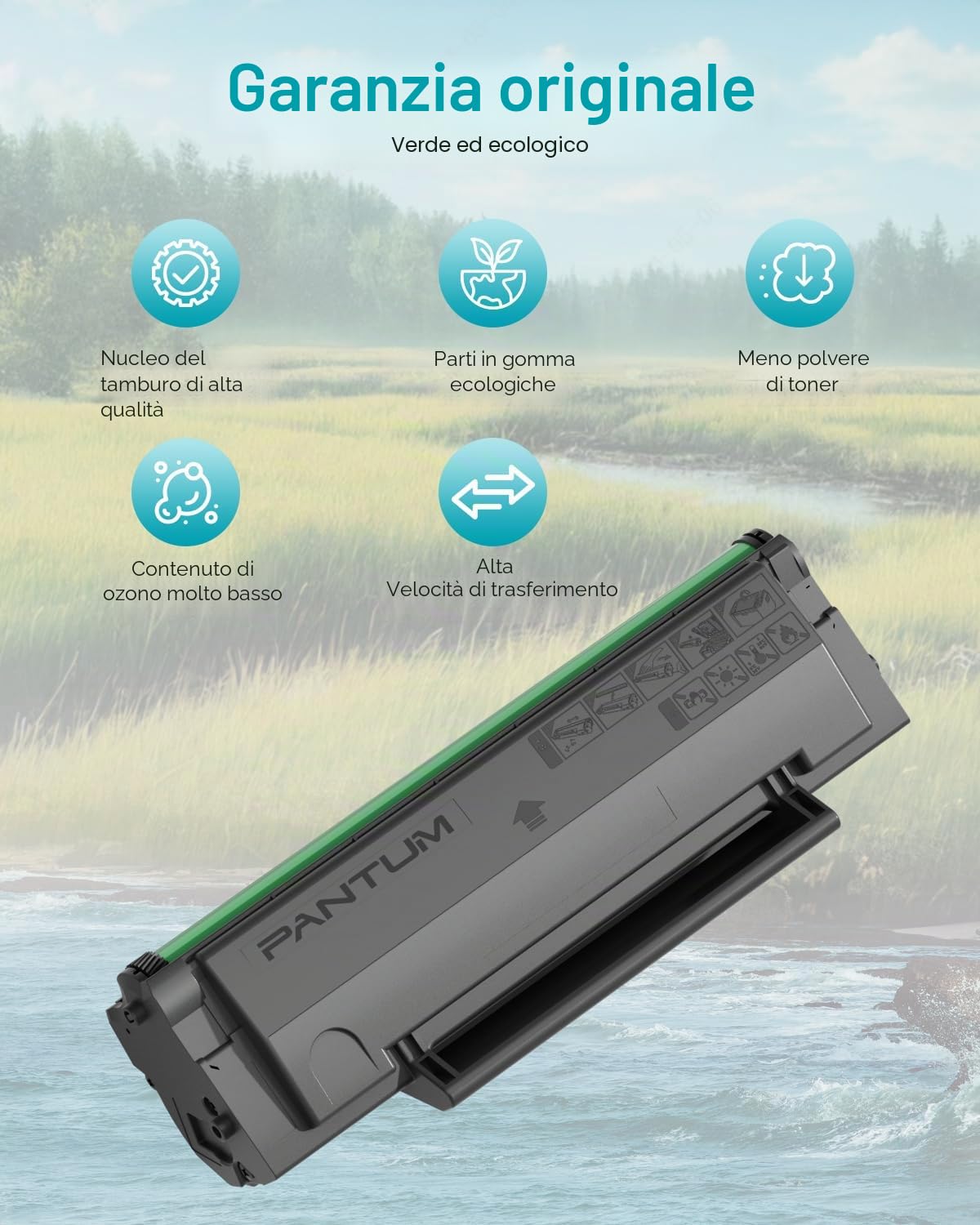 PANTUM BM2309W (include cartuccia toner originale iniziale da 500 pagine) e TL-A2319H cartuccia toner originale da 1600 pagine in combinazione