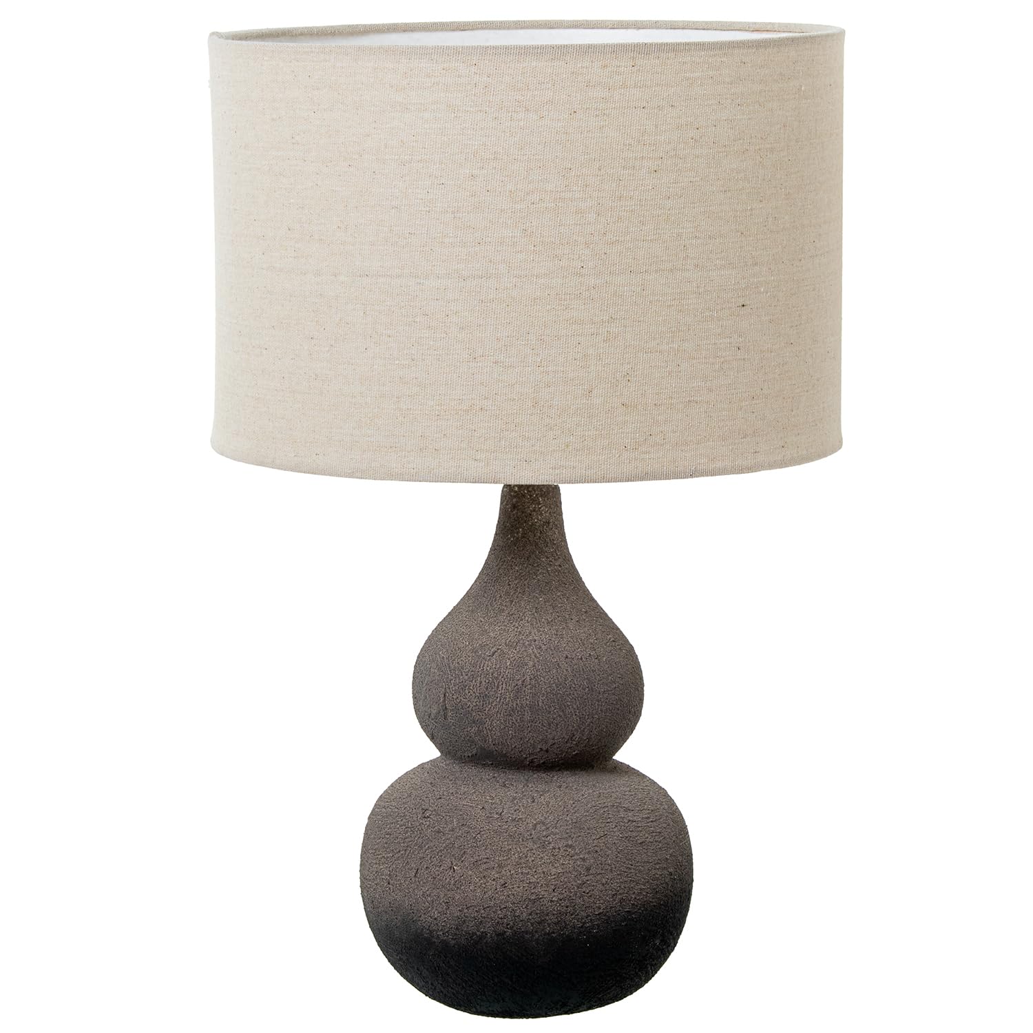 Lampe de table en céramique grise haut de gamme abat-jour 30cm