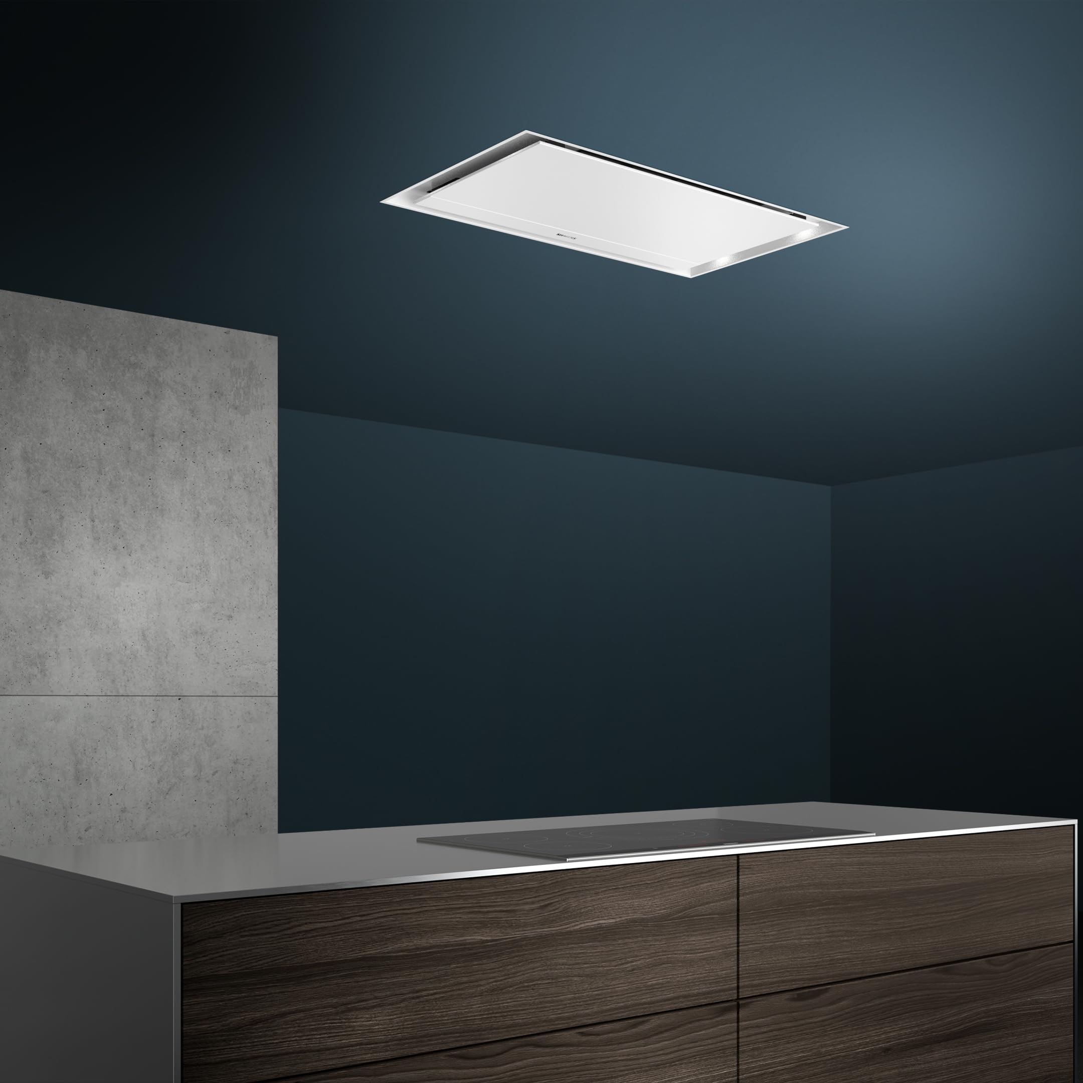 Siemens - Extractor de techo, iQ500, 90 cm de ancho, Home Connect, voiceControl, blanco, LR96CAQ20