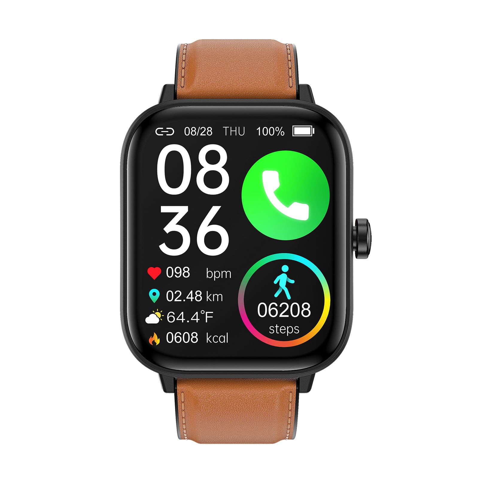 Cocoarm Reloj Inteligente Reloj de Salud Inteligente con Pantalla Grande de 1,83 Pulgadas con Más de 100 Modos Deportivos Batería de 250 MAh IP67 Seguimiento de Actividad Física para Hombres y