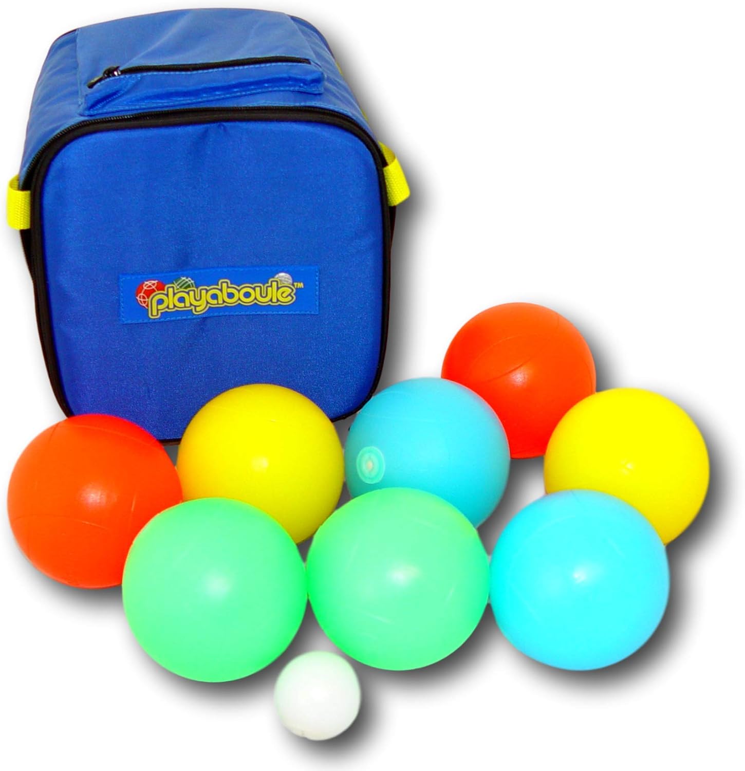 Playaboule Patented 4 Color Lighted Bocce Set V3 DLX Glow (LED) 107mm V4 Plugs : Sports & Outdoors