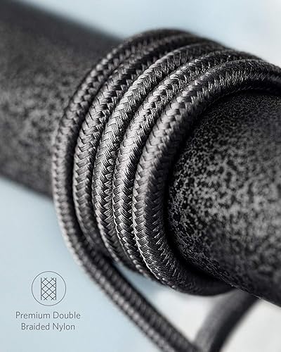 Miniatura 6 de Anker Cable Lightning de nailon doble trenzado de alta calidad de 6 pies certificado MFi de Apple para cargadores de iPhone iPhone X88 Plus77 Plus66