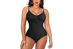 Irisnaya Women Slimming Bodysuits Shapewear Tops Tummy Control Body Shaper