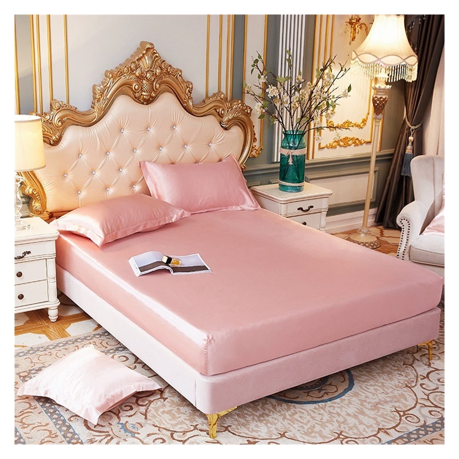 Drap d'été en soie glacée Dan Ya YU lit US Queen Size avec taies multicolores