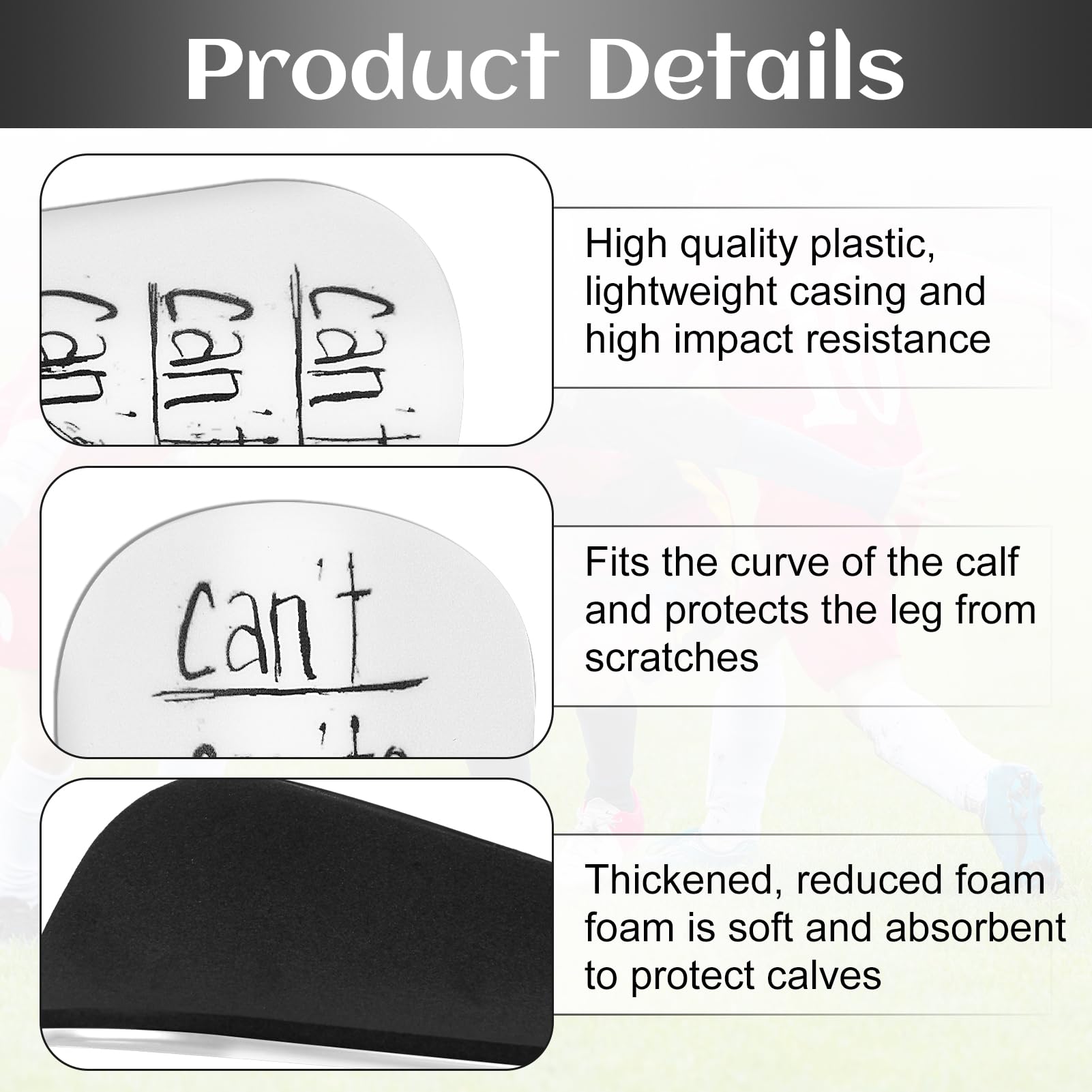 Mini Parastinchi Calcio Extra Grigio Scuro - Protezione Leggera Per Uomo, Donna E Bambini | Ideale Per Calcio E Futsal