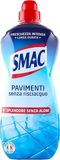 Smac Express - Pavimenti Freschezza Intensa, Detergente Multisuperficie, Azione Pulente Senza Risciacquo, 1000 ml