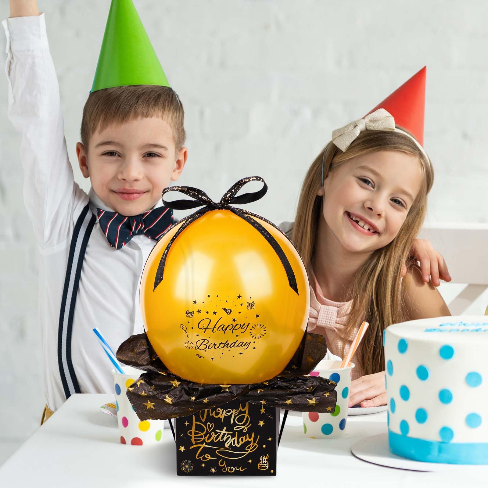 78th Birthday Money Pull Box Gift - Surprise Cash Gift Box With 35 Bags, Black Gold Decor, Party Surprise - View #8