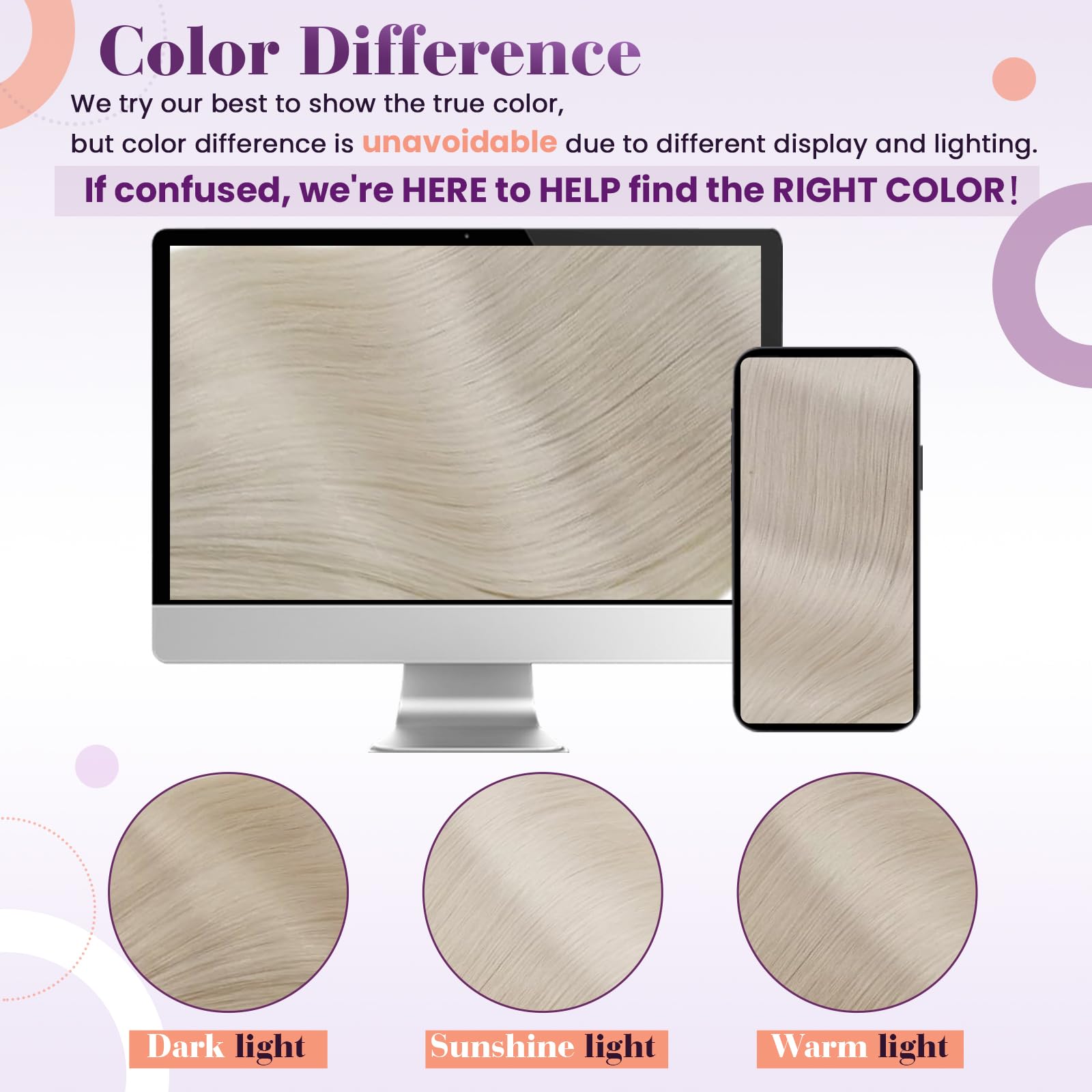 LaaVoo Blonde Clip in Hair Extensions Real Hair Extensions Clip in Human Hair Straight Remy White Blonde Hair Full Head Double Weft 80g 5pcs 20 Inch #60 - Image 4