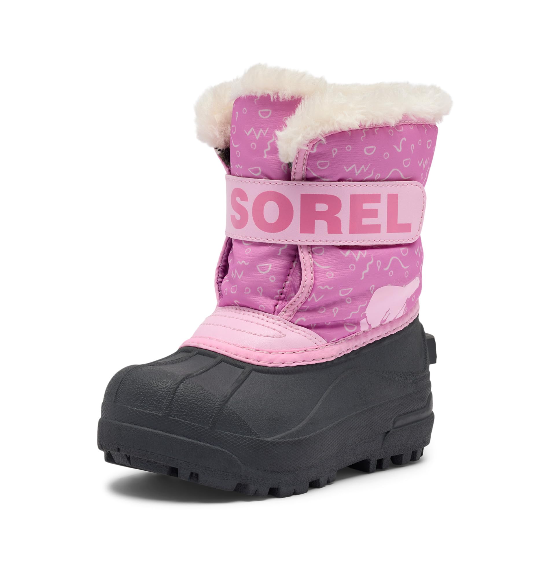 Sorel Youth Unisex Toddler Snow Commander Boot Botte de Neige, Orchid, Pink Flare, 24 EU