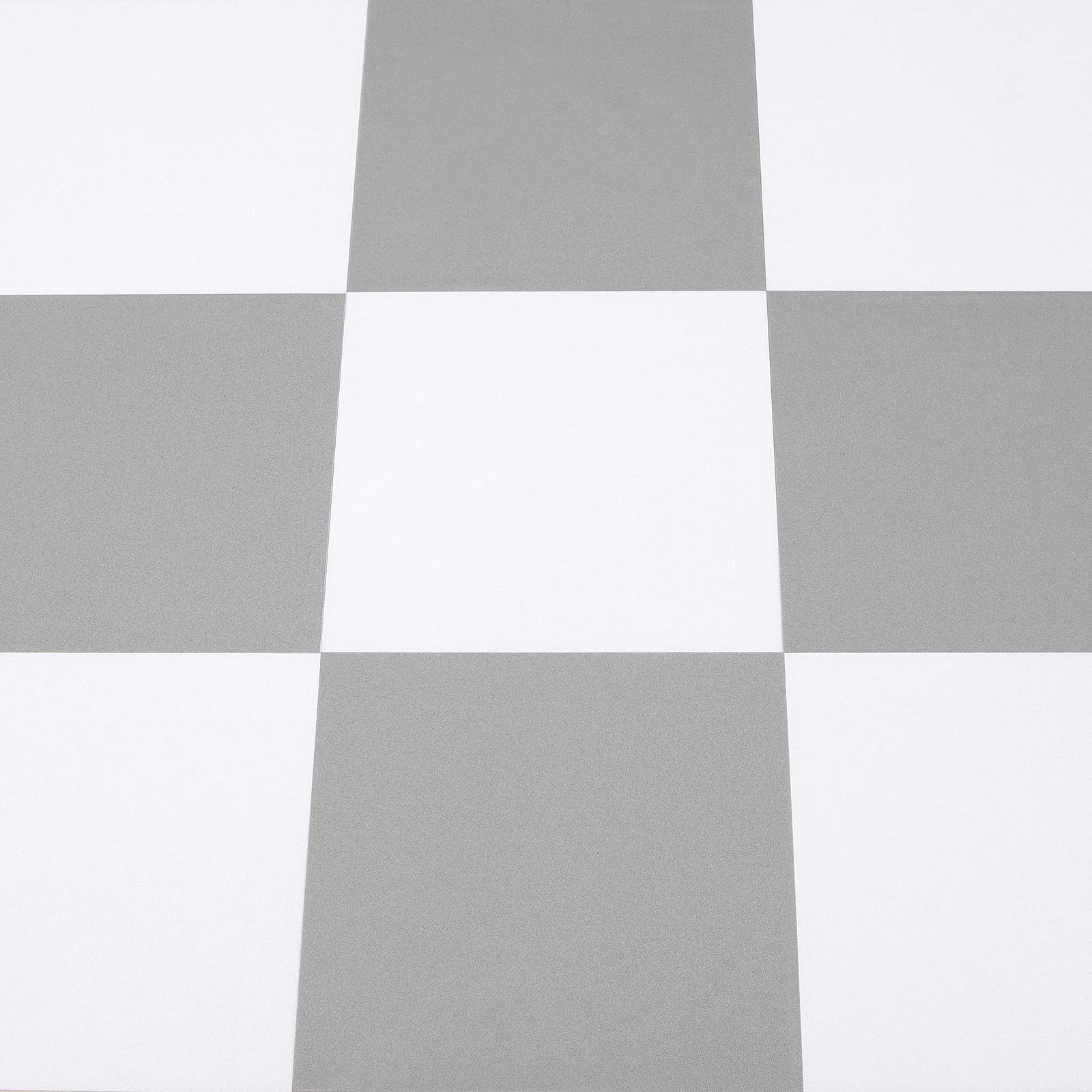 Self Adhesive Floor Tile Vinyl Flooring Peel and Stick Vinyl Floor for Kitchen Bathroom Waterproof Grey White 30X30cm 10pcs
