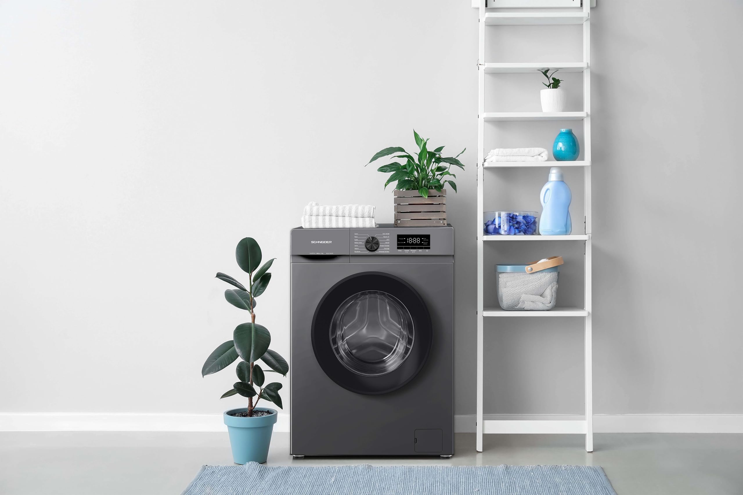 Schneider SCLLF128-SA - Lave linge frontal 8kg Silver
