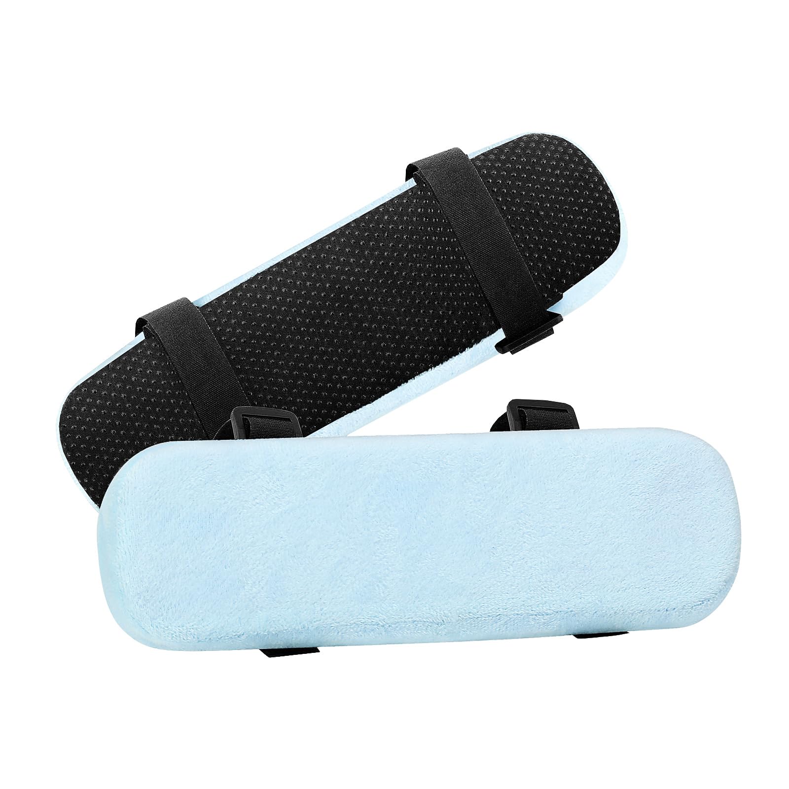 MOSISO Chair Armrest Pads (2 Pack), Memory Foam Home/Office Chair Arm Rest Covers Comfy Computer Gaming Elbow Cushion Removable Washable Elbow Support