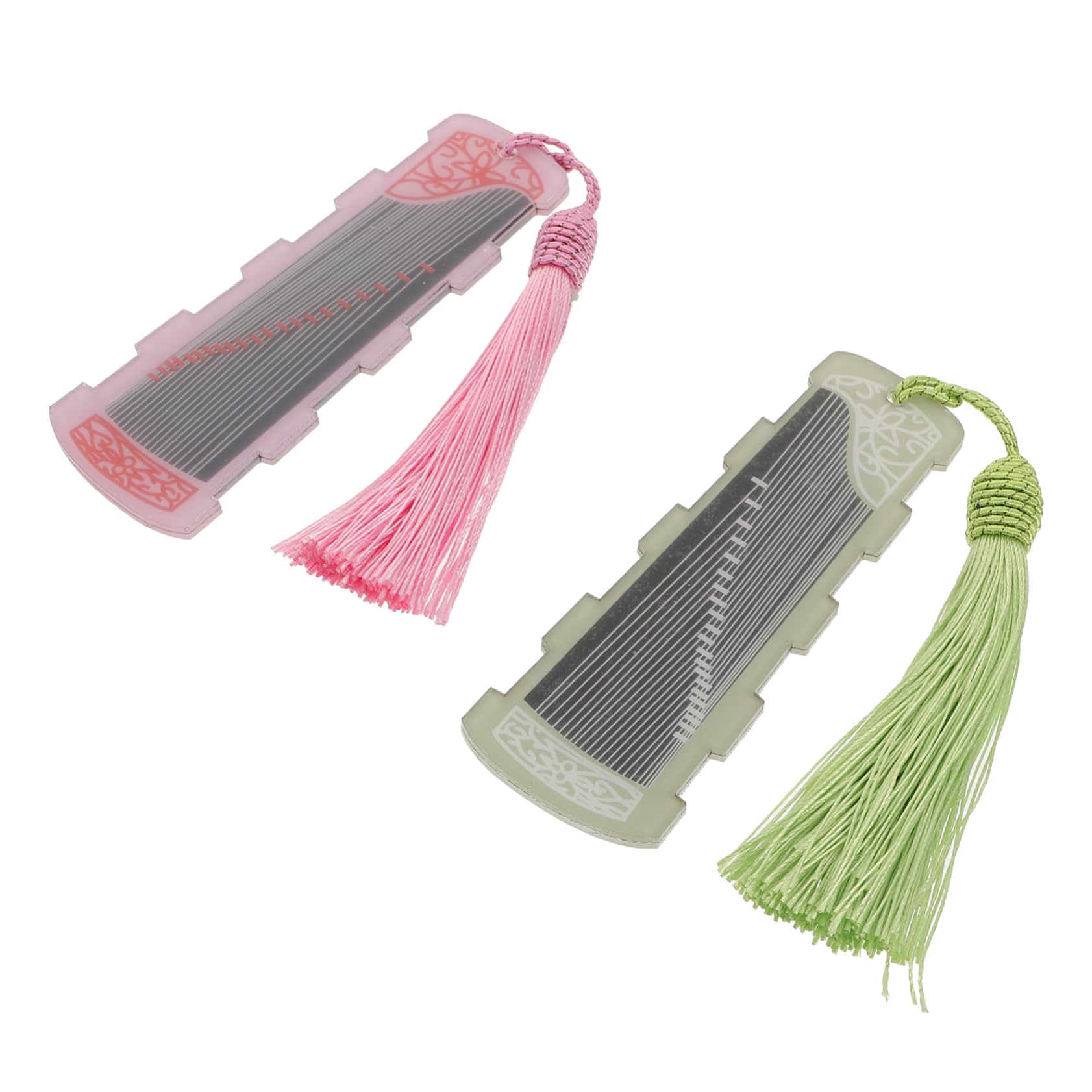 Holibanna 2Pcs Guzheng Pick Storage Boards Elegant Nail Holder Plates for Guzheng Pipa Durable Accessory with Unique Design for Organizing Picks Style