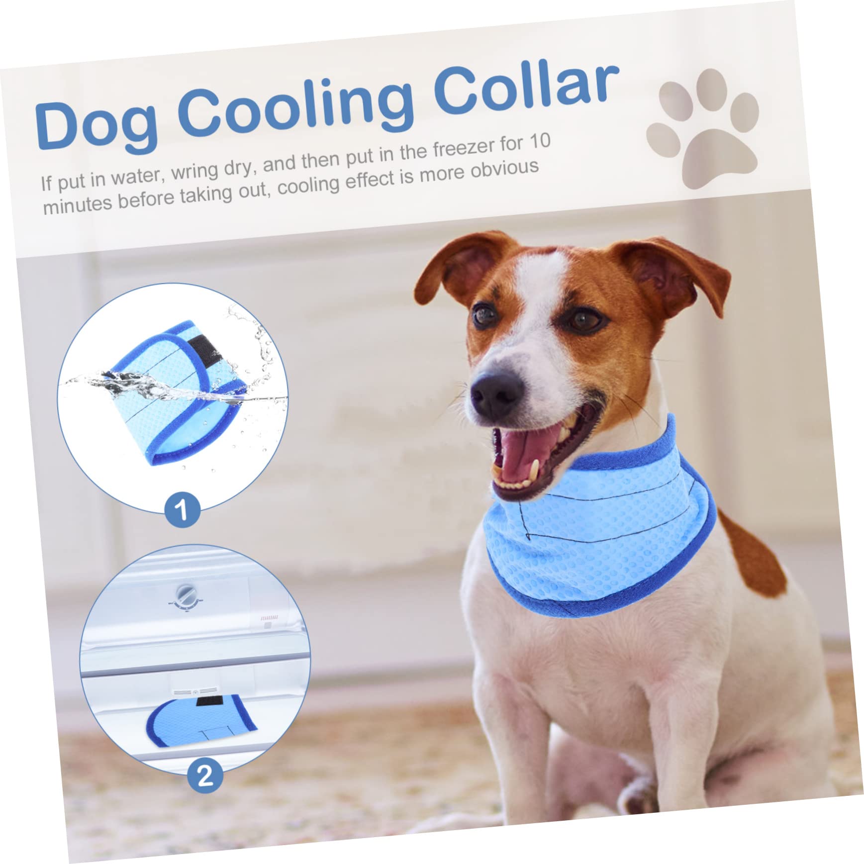 POPETPOP Lot De 4 Bandanas Rafraîchissants pour Chien Confortables Et Respirants
