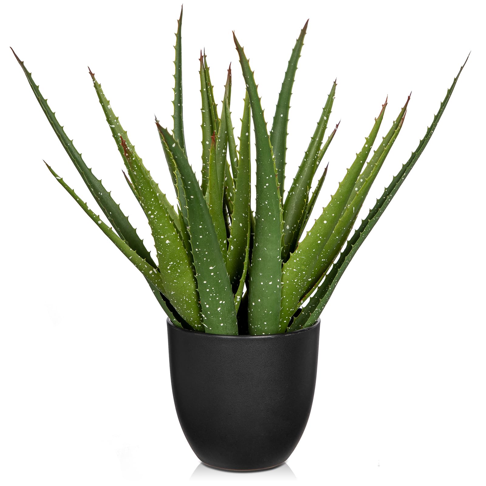Amazon.de: Oairse 42cm Kunstpflanze im Topf Knstliche Aloe Vera Pflanze im  Keramiktopf Kunstpflanzen Kunststoff Pflanzendeko fr Wohnzimmer Balkon ...
