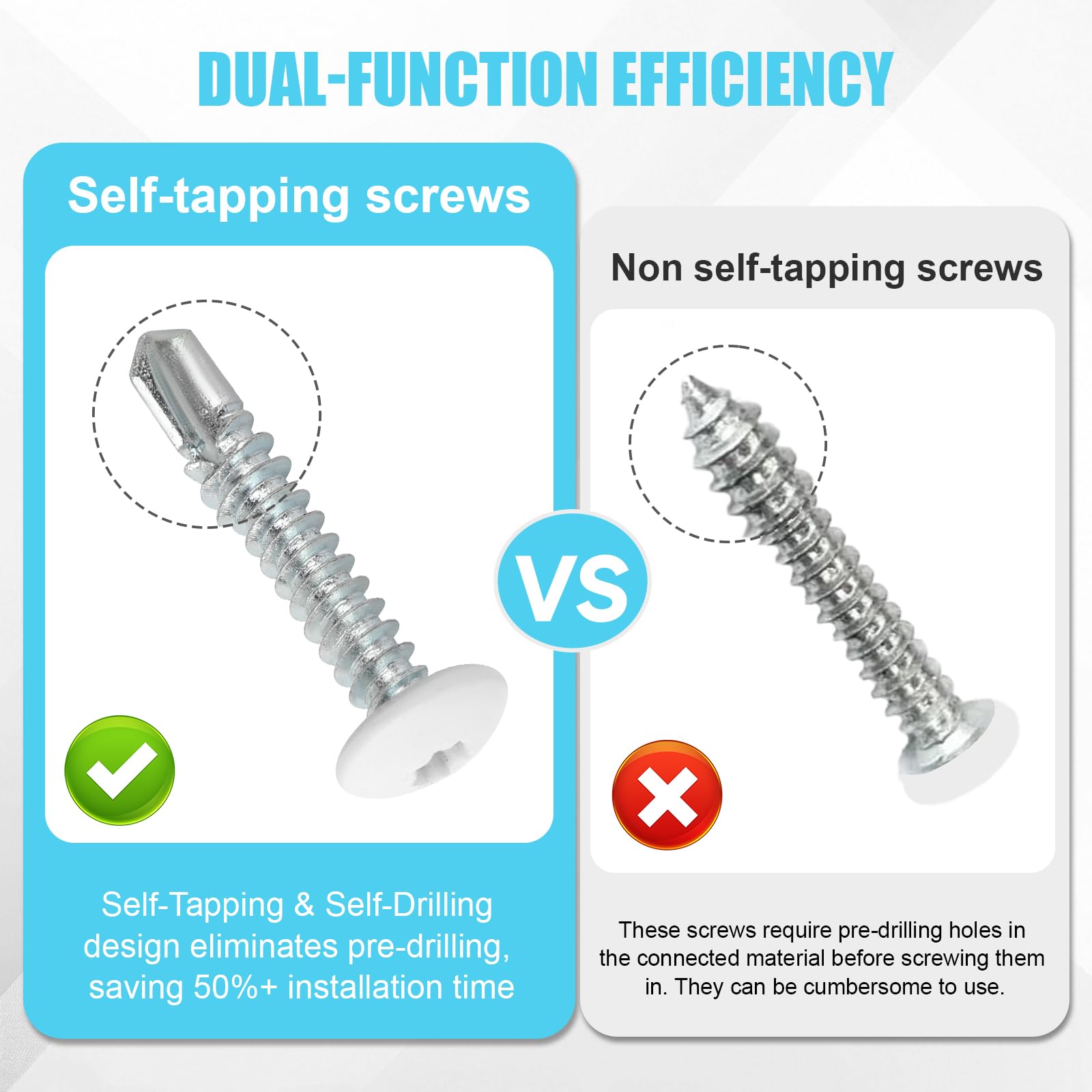 Trailer Screws - Self Tapping & Self Drilling -6
