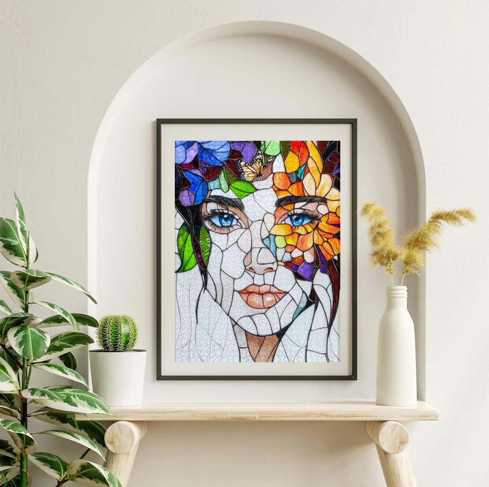 Puzzle 4000 Piezas Chica, Puzzle Flor con Caja para Adultos, 141x87 cm, DIY 4000 Piezas Rompecabezas Madera para Adultos, Rompecabezas Desafiante para Decoracion Hogar y Pared, Regalo Mujer H-5294