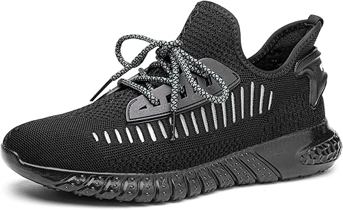 Furuian Steel Toe Shoes for Men Comfortable Safety Shoes Non Slip Steel Toe Sneakers Warehouse Industry Contstruction Mens Work Shoes