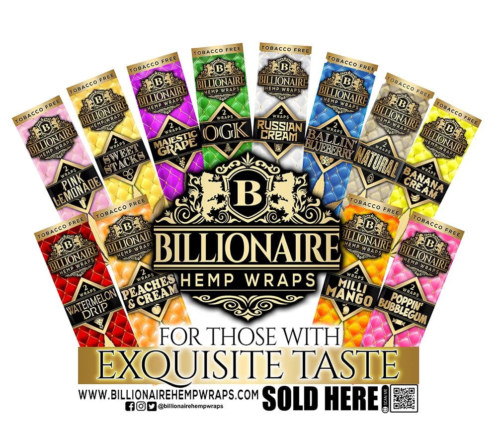 organic tobacco free blunt wraps Amazon.com: Billionaire Wraps - Organic Wraps, Tobacco Free
