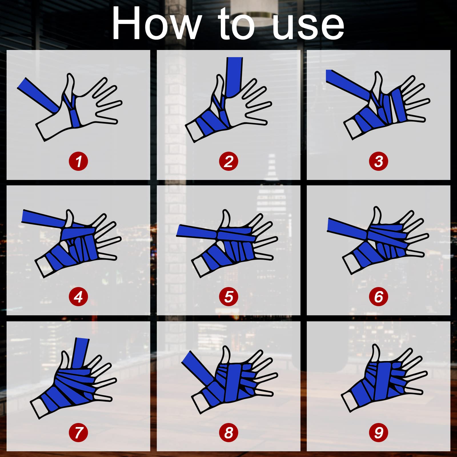 Snapklik.com : 6 Pairs 2.5 Meter Boxing Hand Wraps For Kids Inner ...
