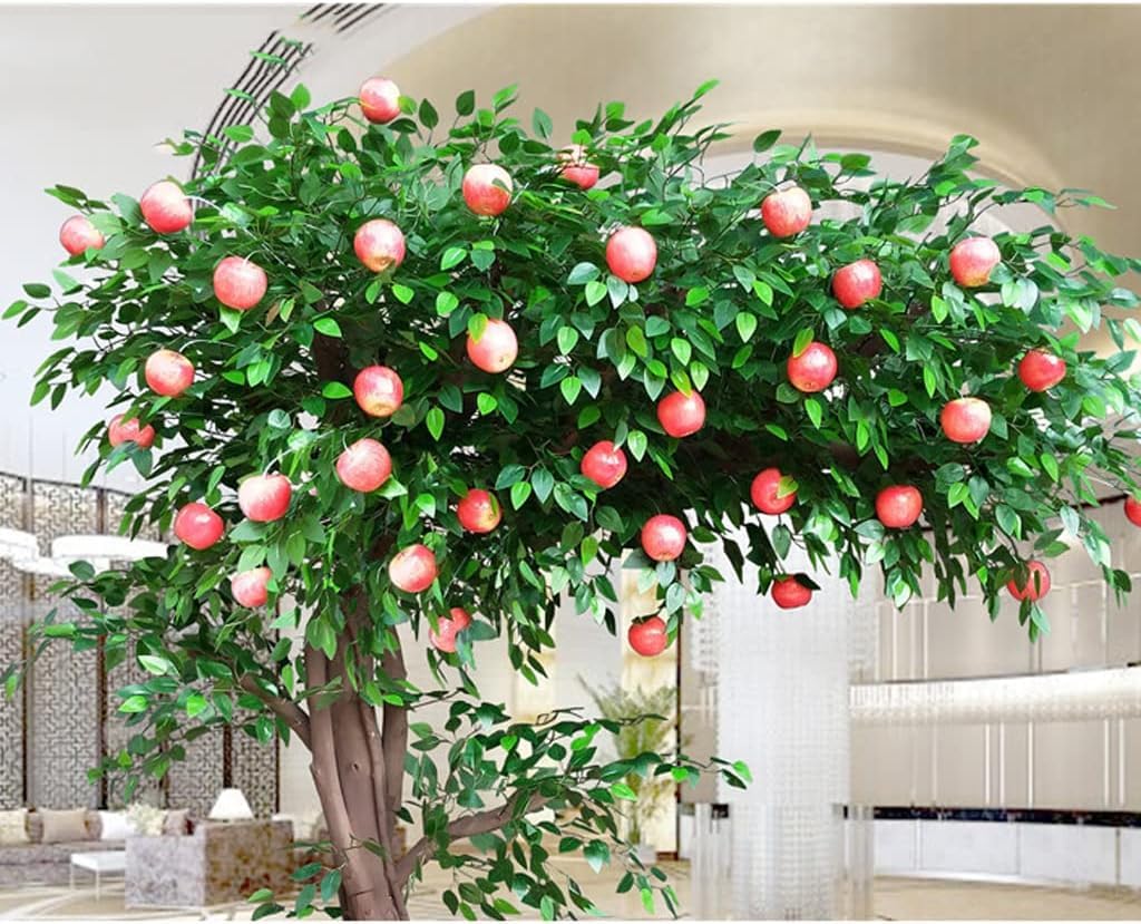 Amazon.de: EYPKPL 4,9 Fu knstliche Bume, knstlicher Apfelbaum,  knstliche Pflanze, fr drauen und drinnen, knstlicher Baum, groe  knstliche Pflanze, Landschaftsdekoration