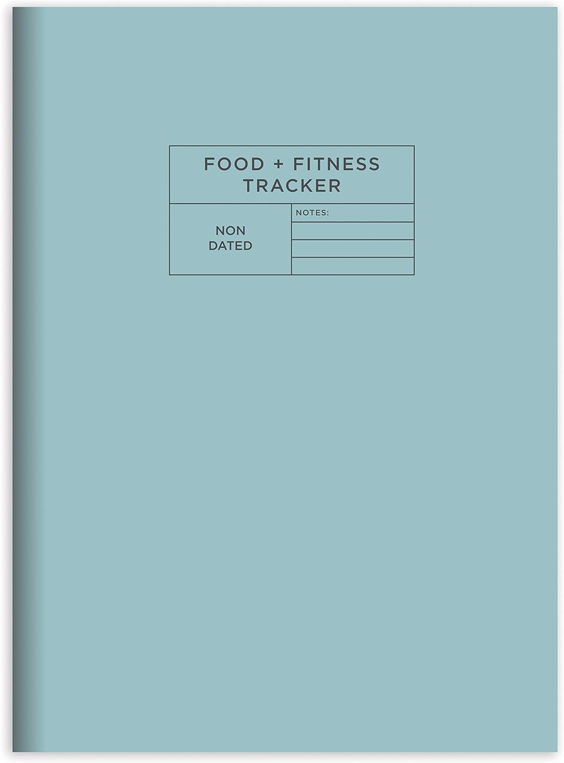 TF PUBLISHING - Blue Healthy Living Tracker - Weekly Health And Fitness Planner - Open Dated - 52 Weekly Spreads - Meal Plan and Fitness Log - Durable Design and Premium Paper - 7.5” x 10.25” : Sports & Outdoors