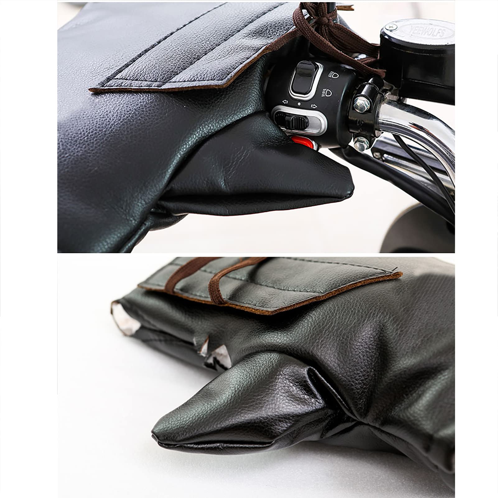 ZIYUMI Motorcycle Handlebar Muffs Waterproof Windproof Winter