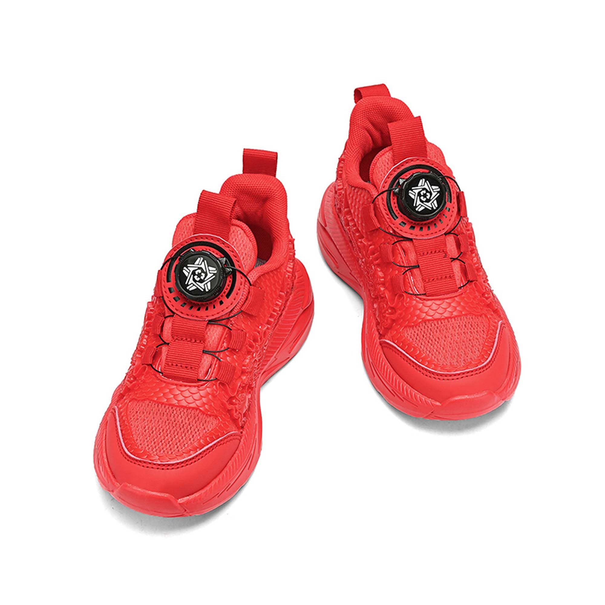 KSYVUCRD Kids Red Camping Shoes Vacation Tourism Leisure Walking Shoes Outdoor Climbing Shoes Practical Wear-Resistant Hiking Shoes