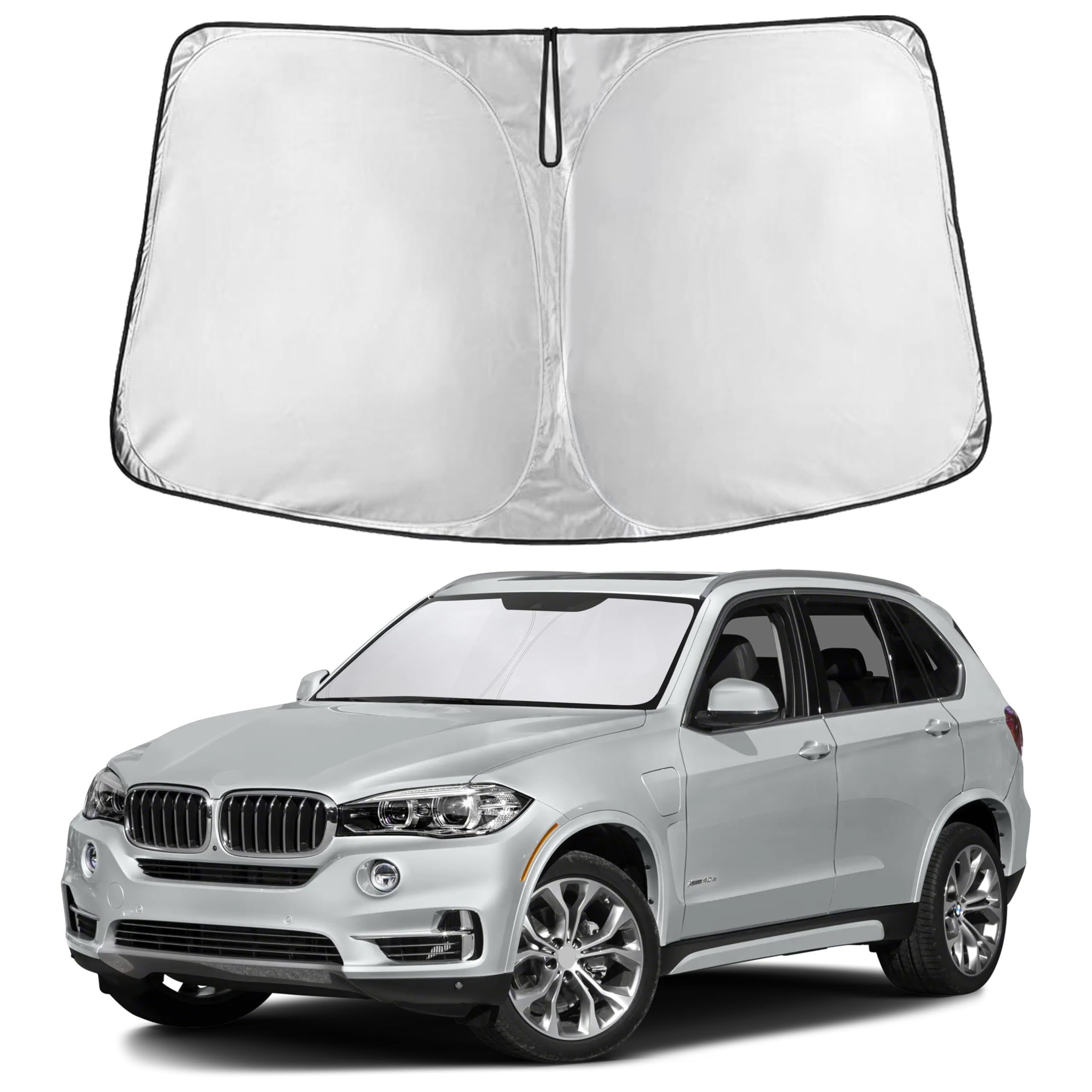 EcoNour Windshield Sunshade Compatible for BMW X5 2019-2024 2025 2026