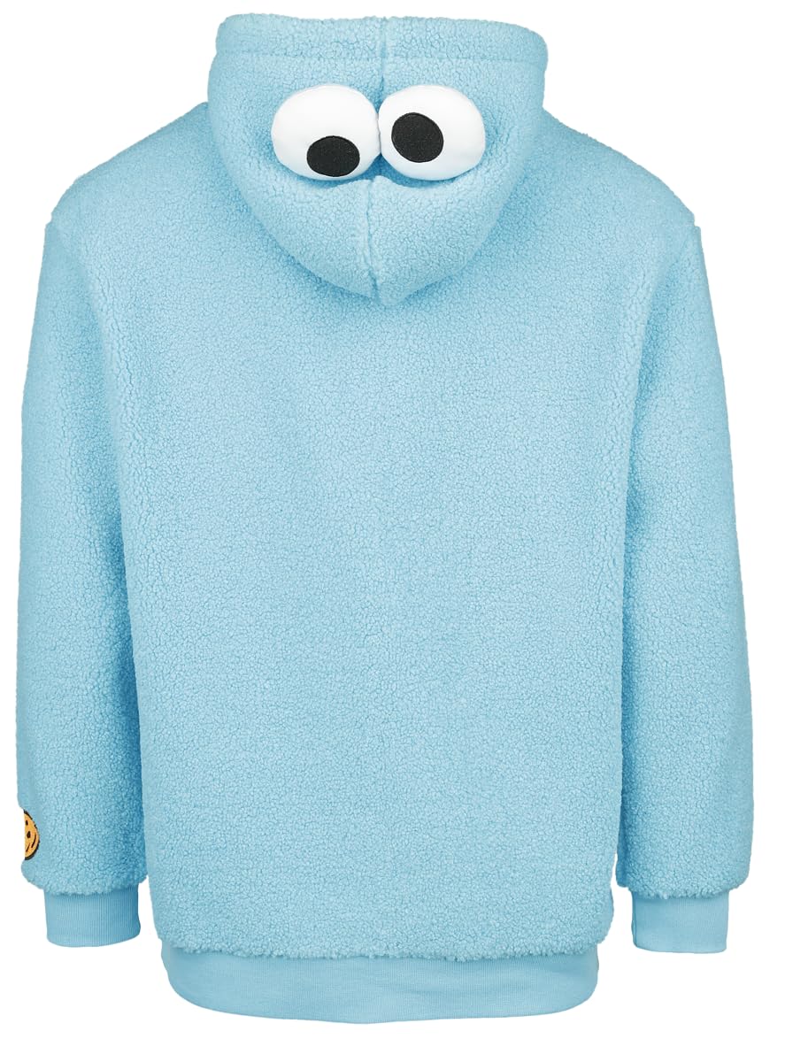 Sesame Street - Felpa con Cappuccio da Uomo, Multicolore Fan-Merch, Serie TV, Multicolore, S