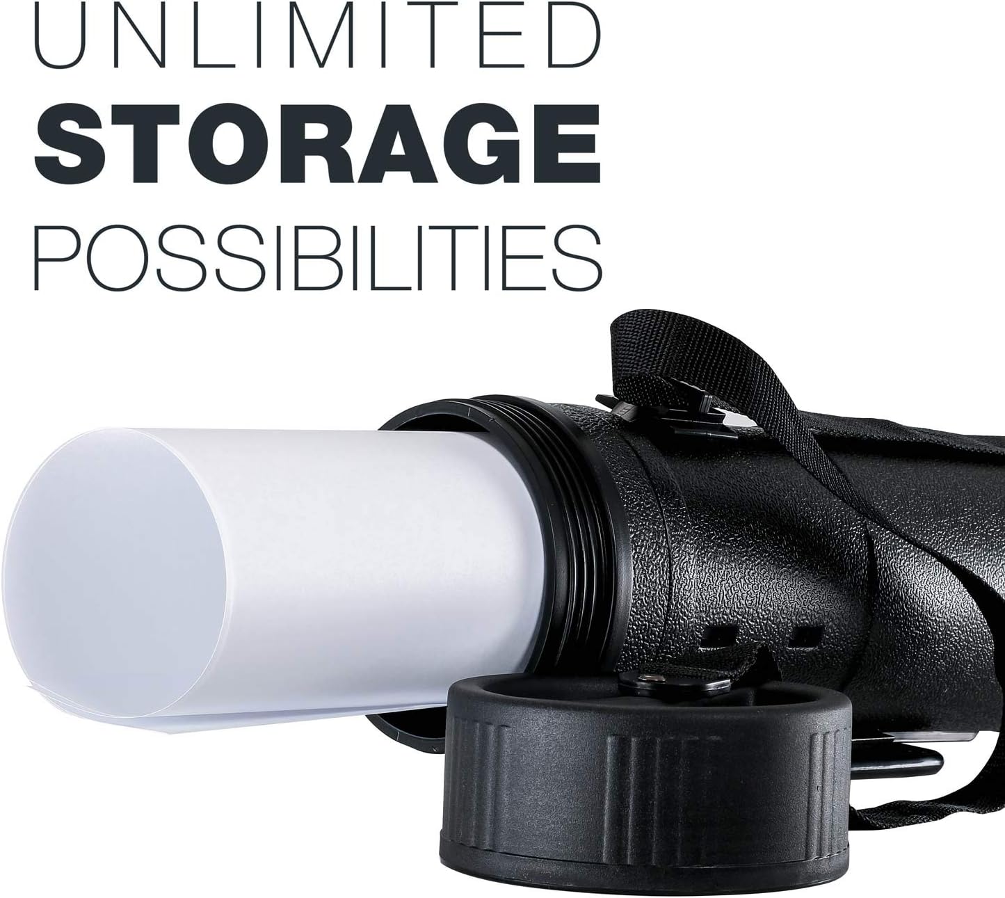 U.S. Art Supply Extra Large Black Telescoping Drafting Tube - Outside Diameter: 7-1/4 inch, Inside Diameter: 6-5/8 inch, Length: 32 to 52 inches : Arts, Crafts & Sewing