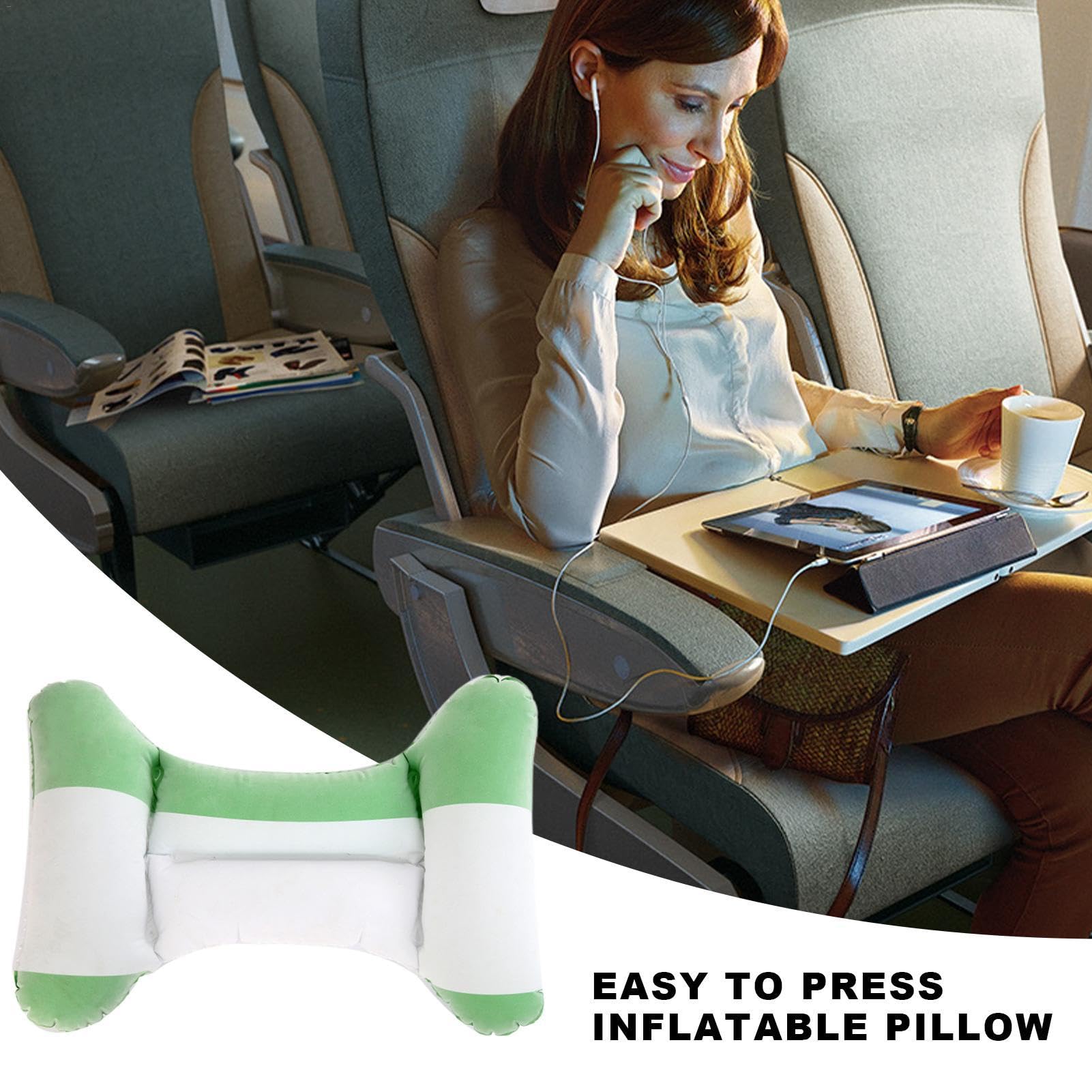 Coussin de voyage gonflable pour le soutien de la tête, confortable pour dormir dans les avions, voitures, trains et pour les siestes au bureau - 2026 Mousse à mémoire de l'oreiller Pillow Coussin de voyage gonflable pour le soutien de la tête, confortable pour dormir dans les avions, voitures, trains et pour les siestes au bureau - 2026 Mousse à mémoire de l'oreiller Pillow