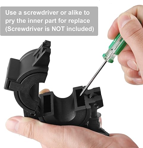 Miniatura 4 de Paquete de 10 abrazaderas de iluminación de escenario para productos de iluminación de DJ, abrazadera O de plástico, ajuste de 3 tamaños de tubería