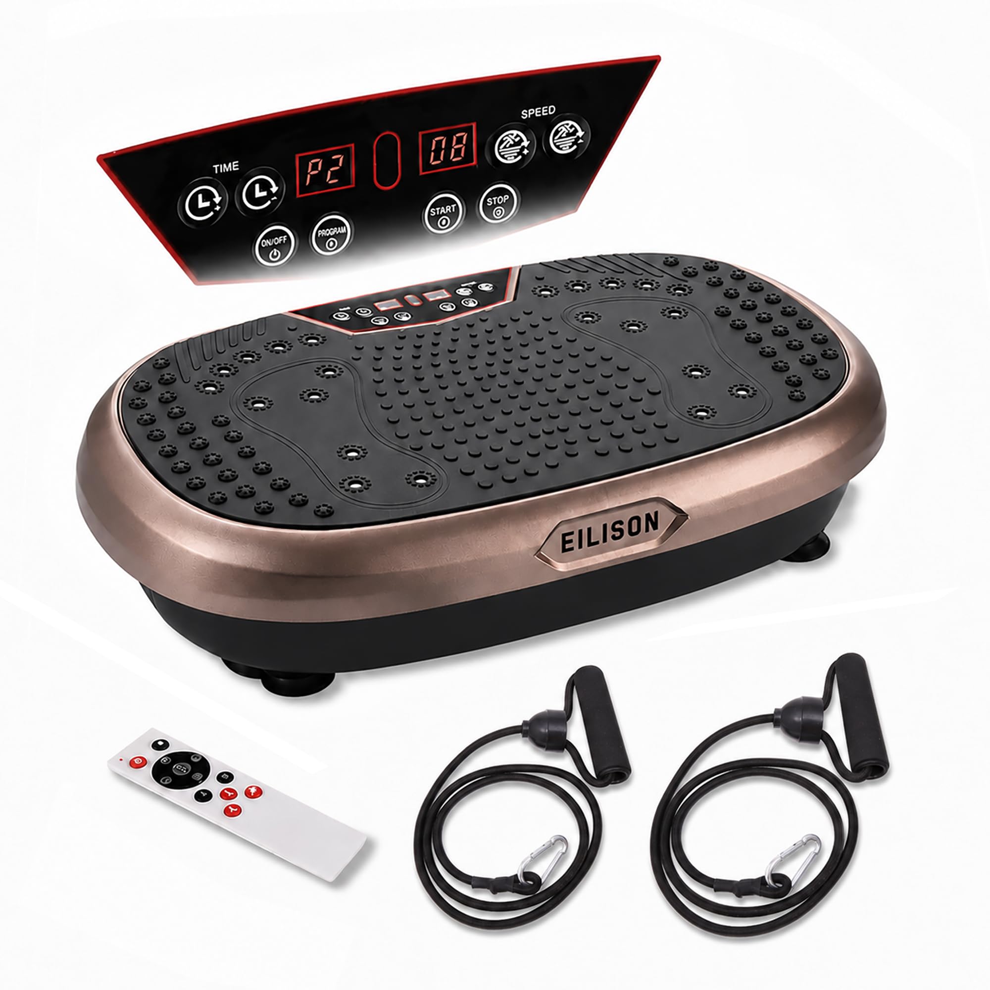 EILISON Fitpro Plateforme vibrante pour entraînement (marron)