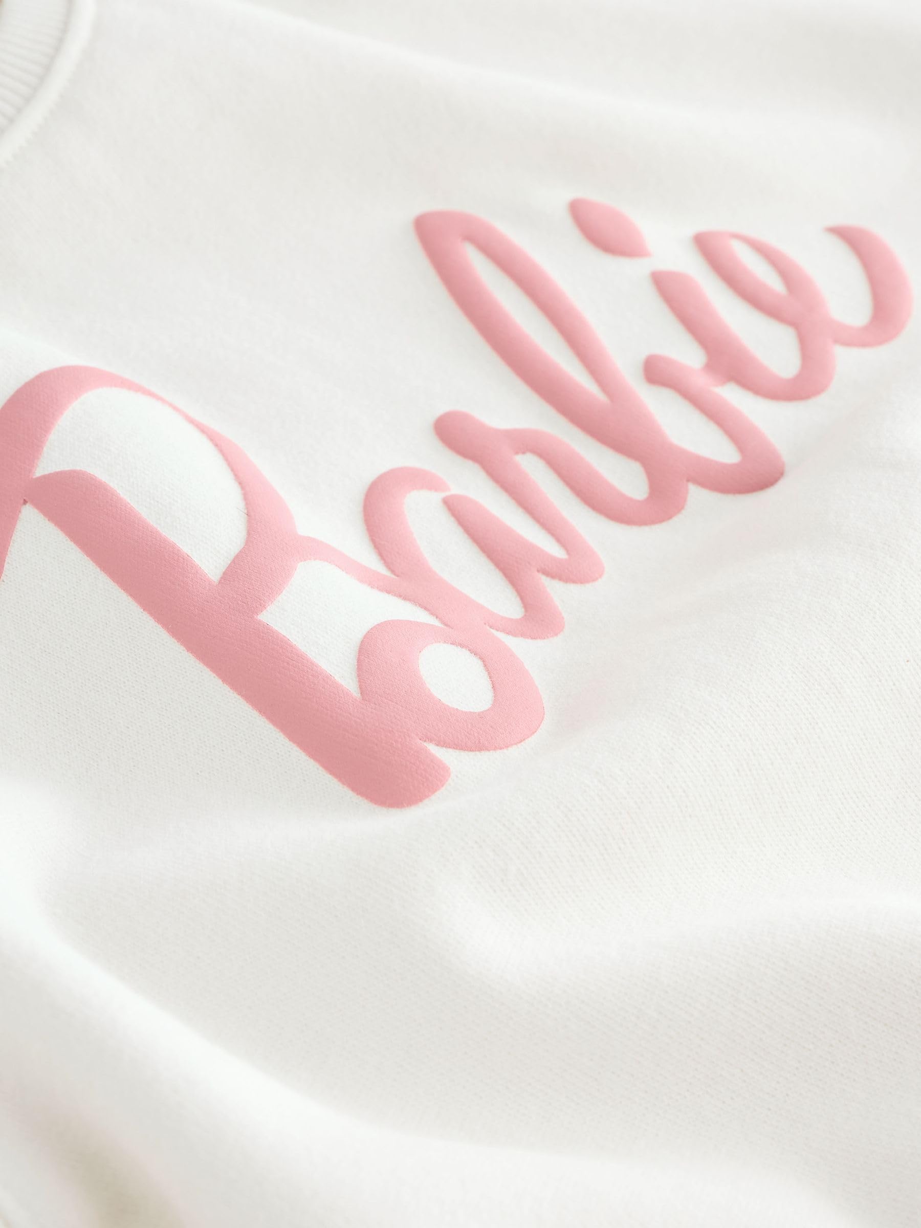 NEXT Fille Ensemble sweat Barbie et pantalon de jogging large