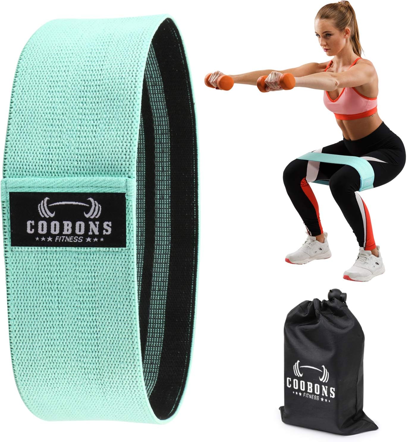Resistance Bands for Legs and Butt, Exercise Bands Set Booty Bands Hip Bands Wide Workout Bands Resistance Loop Bands Anti Slip Circle Fitness Band Elastic Sports Bands (Set 1)
