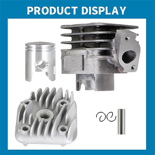 Miniatura 2 de Silscvtt Kit de pistón de cilindro de repuesto para Polaris Scrambler 50 2001-2003 Predator 50 2004-2007 50cc