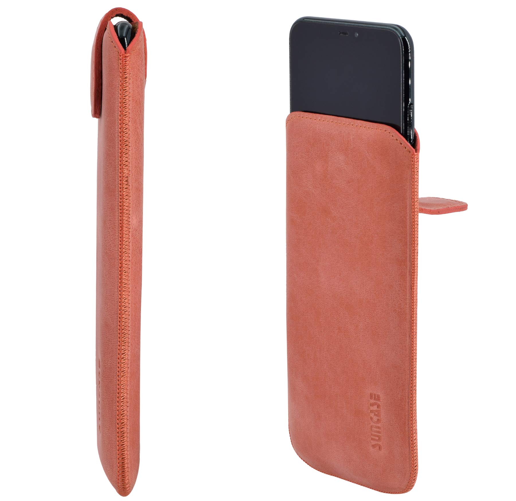 Custodia In Pelle Suncase Per Xiaomi Mi 11 Ultra, Con Striscia Estraibile E Chiusura Magnetica, Rosa Antico