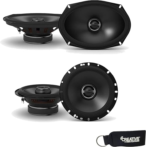 Alpine S-S65 - Altavoces coaxiales de 6.5 pulgadas + altavoces coaxiales Alpine S-S69 de 6 x 9 pulgadas