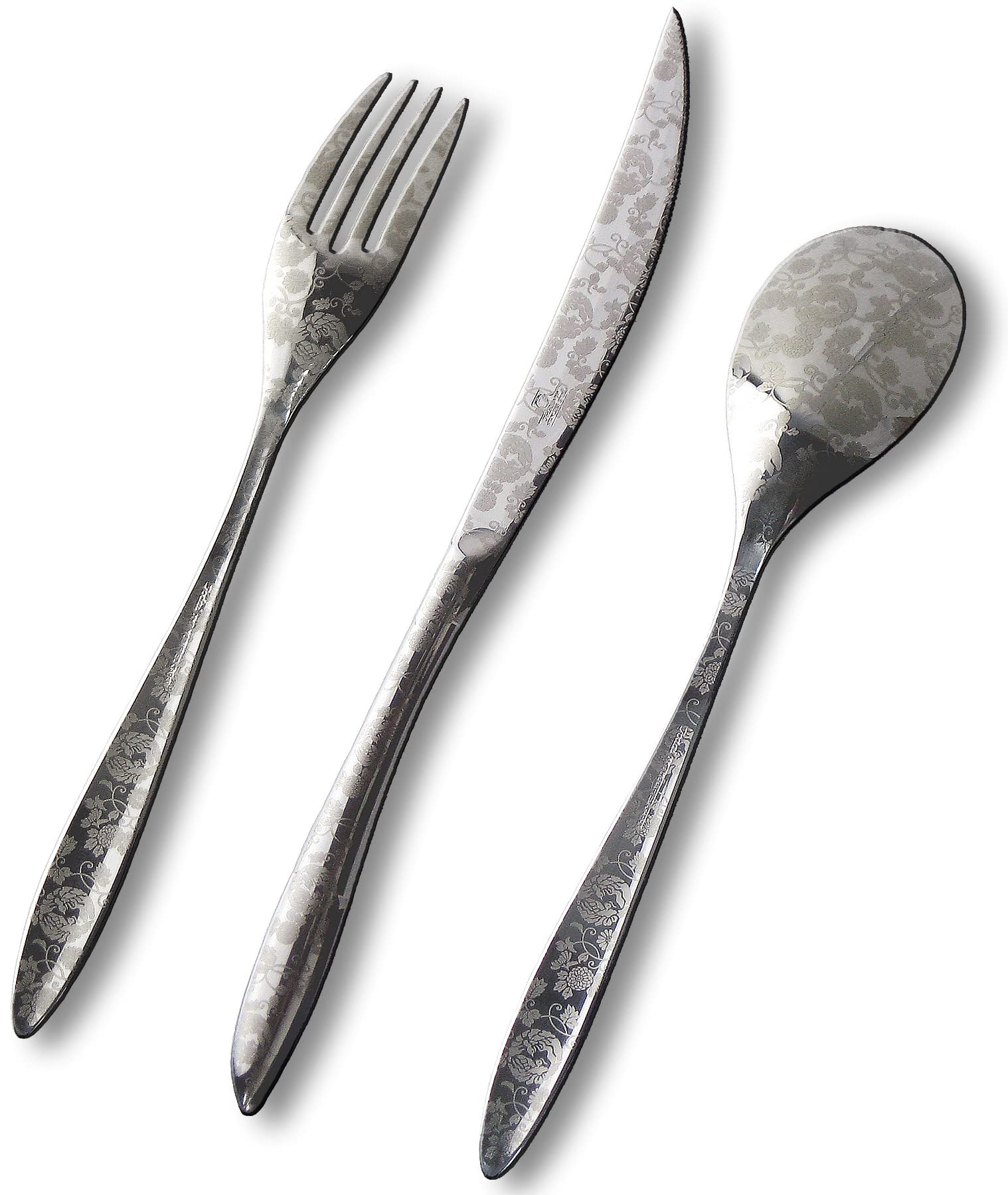 Amazon.com: Nagao IKI Phoenix Dinner Cutlery Set, 3 Pieces, 18-8
