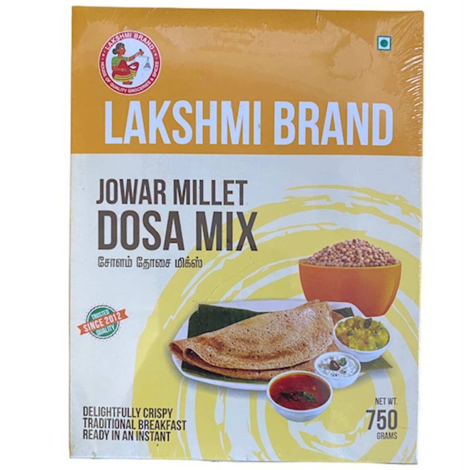 Buy LAKSHMI BRAND Jowar Millet Dosa Mix 750 gm , Chola, Jowar, Cola