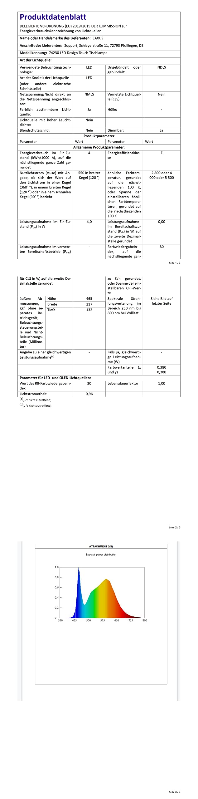 Eaxus LED Schreibtischlampe 12 Watt mit RGB-Farbwechsel, Tischlampe dimmbar 500 lm, Lampe mit Touch-Funktion, Uhr, Kalender & Temperaturanzeige, Büro Tischleuchte, Schreibtisch Zubehör, Kupferfarben