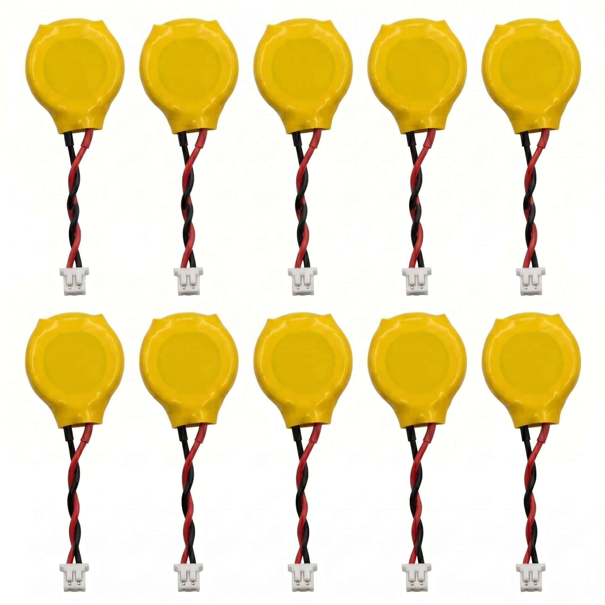 Pile CR2032 Lithium 3V,[ Lot de 10], CMOS RTC BIOS, Connecteur 2 Broches, Remplacement Pile Bouton, Compatible ASUS VivoBook S200E, X202E, X401A, X501A, S451LA, S550CA, V550CA