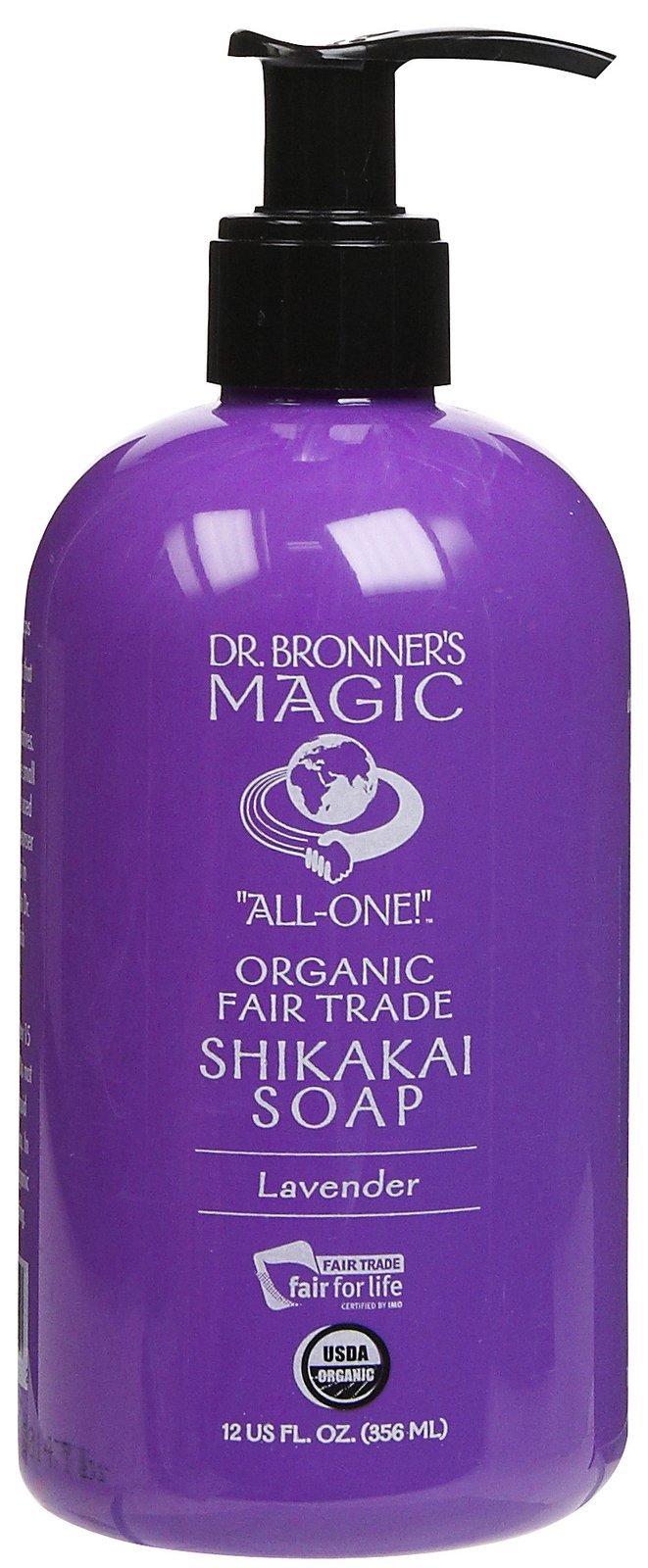 Dr. Bronner'S Fair Trade And Organic Shikakai Soap - Hand And Body - Liquid - Pump - Lavender - 12 Oz