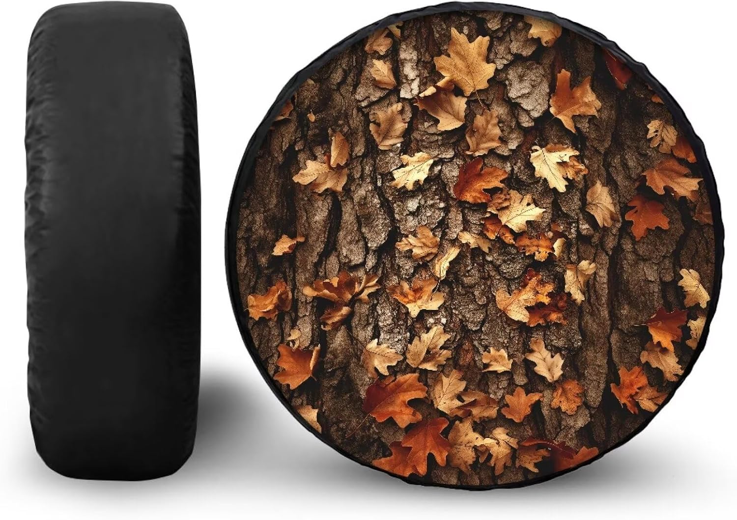 Amzbeauty Blue Roses Butterflies Print All-Season Tire Cover for Jeep SUV Truck Spare Tire Storage