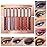 evpct 8 Colors Colored Colorful Liquid Makeup Eyeliner Liquid Set Stamp Shapes Eye Liners for Women Pink Red Blue Purple White Black Eye Liner Liquid Liner Waterproof delineadores de colores para ojos