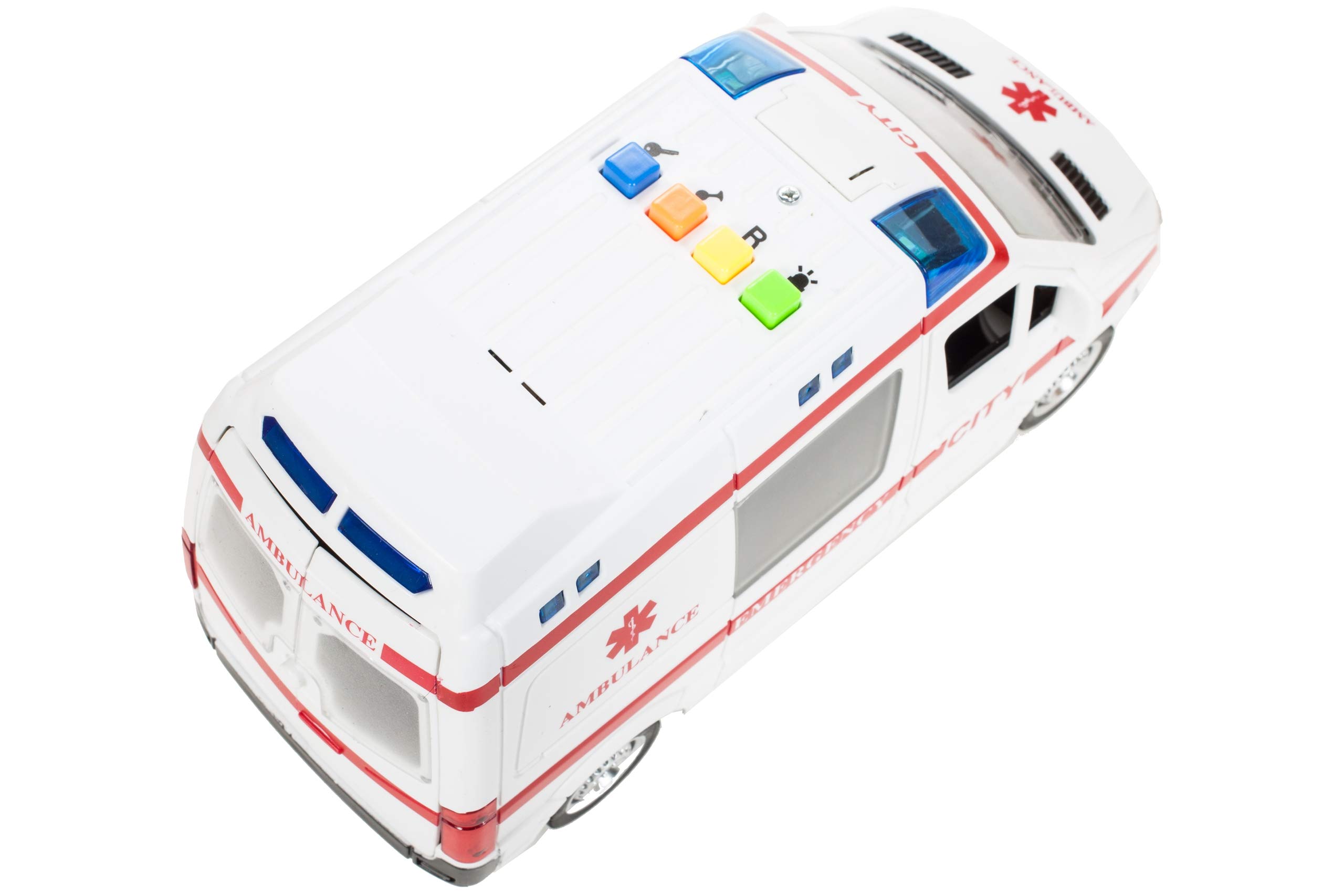 MalPlay 5901924207979 Ambulans Z Dźwiękiem 1:16 , Karetka ,wielokolorowy