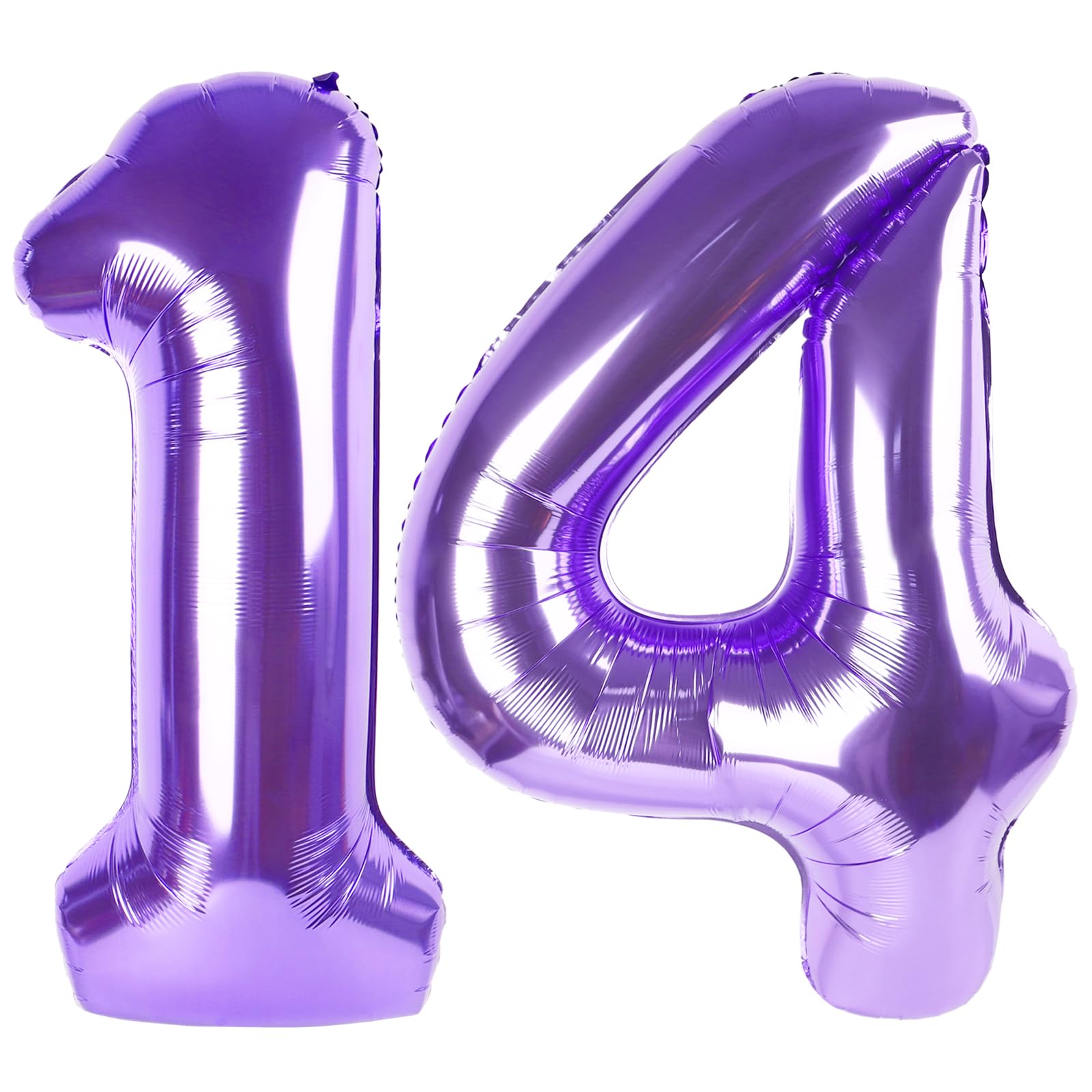 Mluchee 14/41 Purple Number Balloons (40 Inch) | Authentic USA Import for Birthday Celebrations - main product image