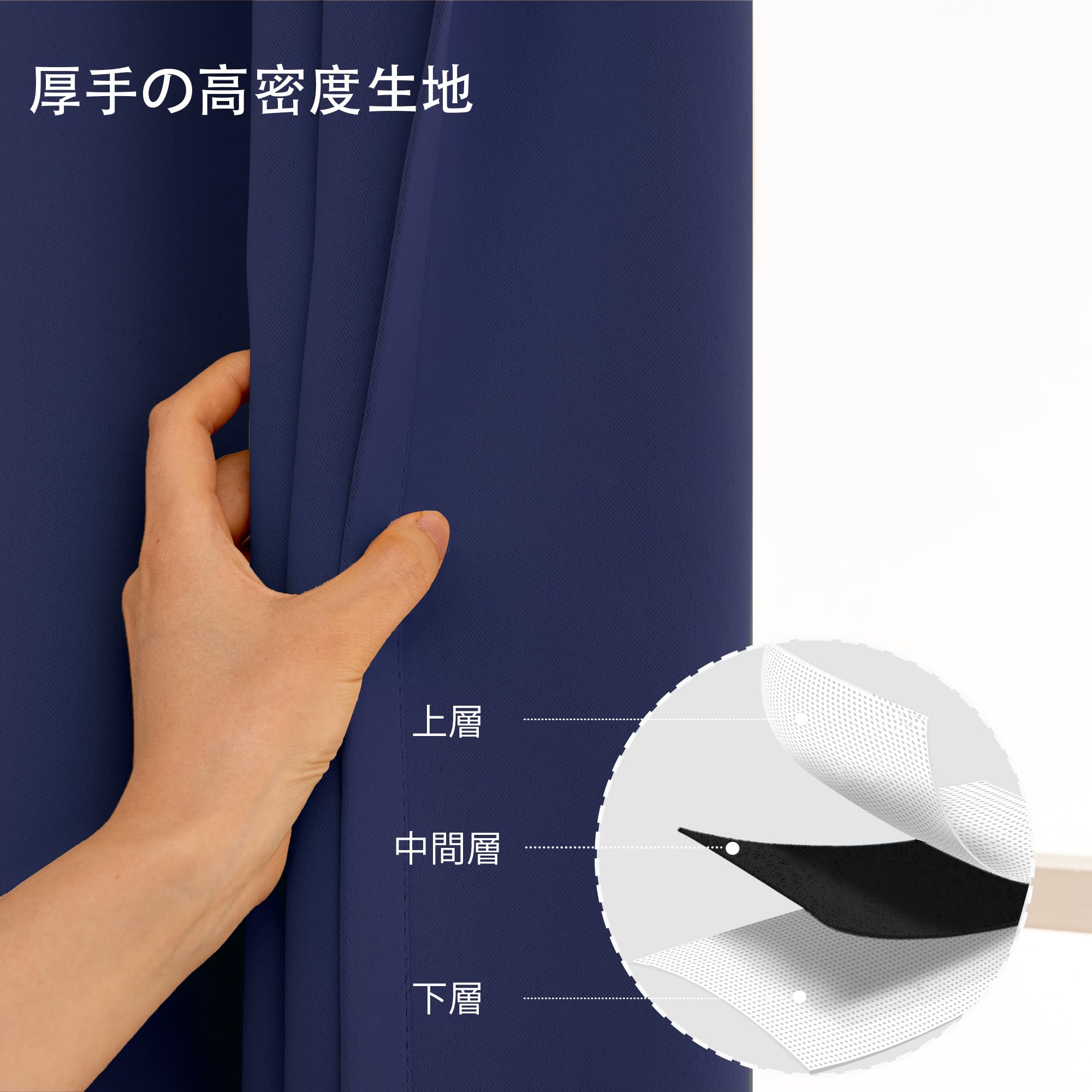 Amazon｜XWZO カーテン 遮光カーテン 2枚組 丈135cm x 幅100cm 99.99