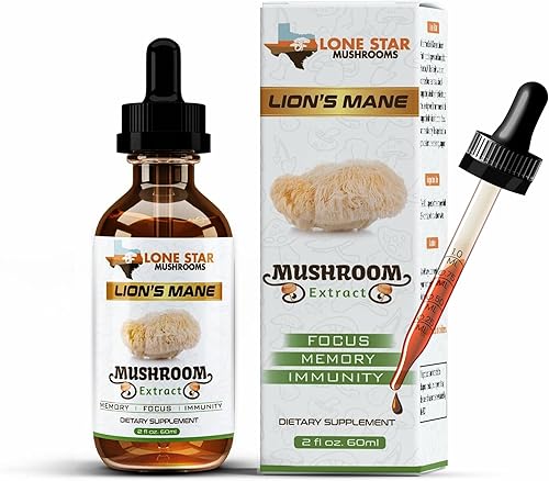 Suplemento de hongos melena de leones  Ayuda a mejorar la claridad mental, la concentración, la memoria, la salud del cerebro  Sin rellenos  Solo